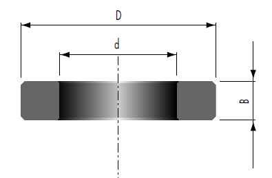 Zwischenring, D=50mm, d=30mm, B=1mm