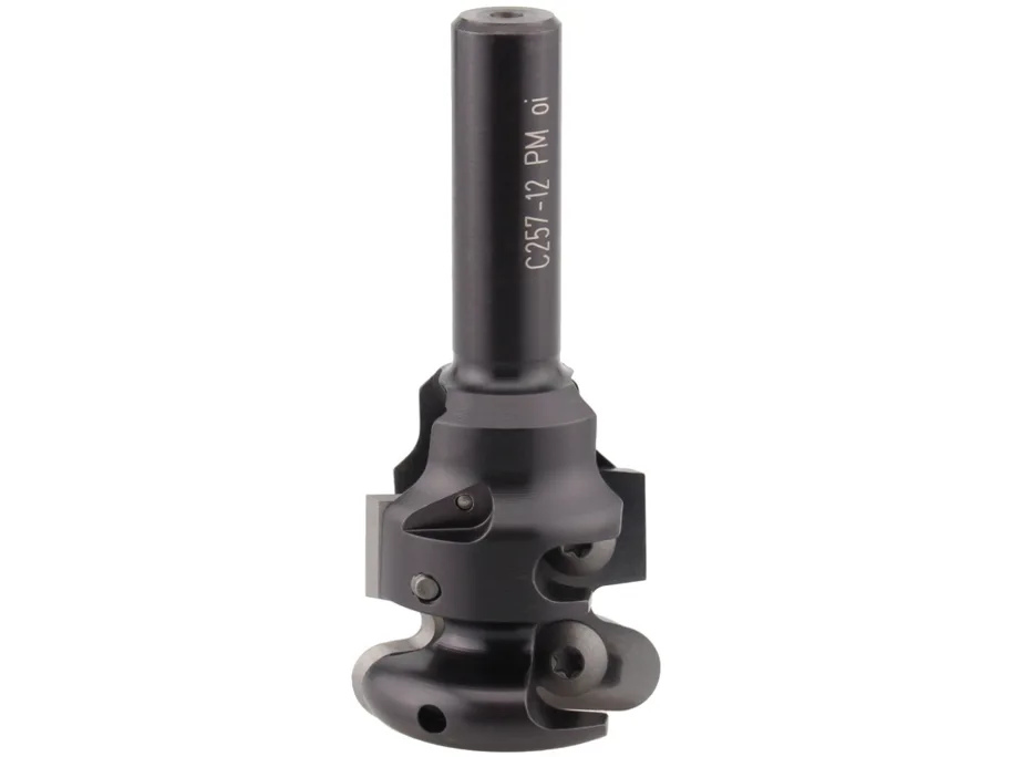 WPL Griffmuldenschaftfräser R2/R5, D=35mm, GL=80mm, S=12mm, mit Schrumpfspannfutter HSK-F 63