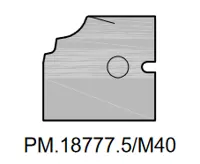 HW Profilmesser "Gegenschneide" Profil 1 unten zu Abplattfräser (C191)