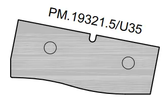 HW Profilmesser "S-Schwung" oben zu Abplattfräser (C191)