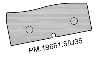 HW Profilmesser "S-Schwung" unten zu Abplattfräser (C191)