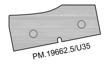HW Profilmesser "Ellipse" unten zu Abplattfräser (C191)