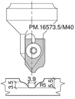 HW Profilmesser zu WPL Ziernutoberfräser CNC (C230)
