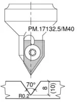 HW Profilmesser zu WPL Ziernutoberfräser CNC (C230)