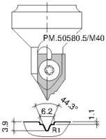 HW Profilmesser zu WPL Ziernutoberfräser CNC (C230)