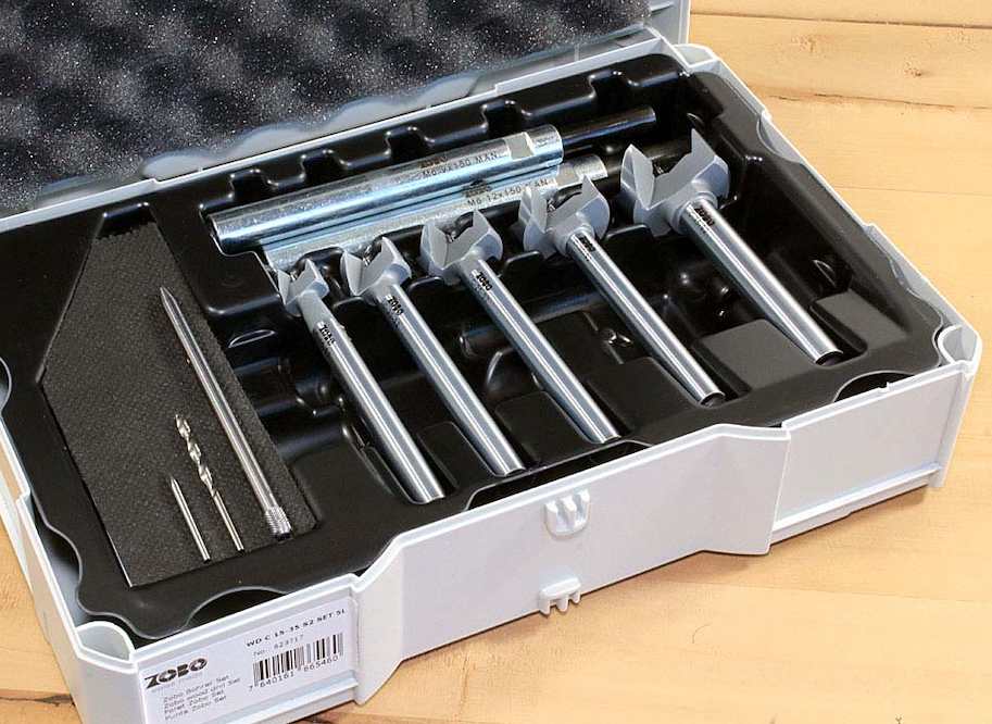 HS Bohrer Set ZOBO 2, D=15-35mm, S=9mm, mit Verlängerungen