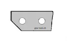 HW Vorschneider oben, 26x12x2mm