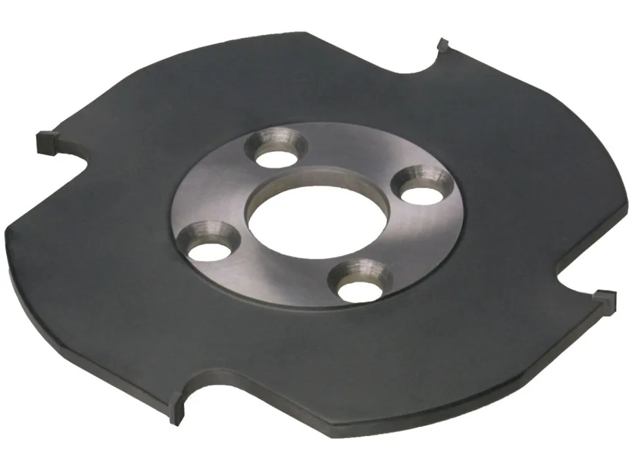 DP Lamellen Nutfräser, D=100mm, SB=3.95mm, NT=25mm, BO=22mm, Z4, R, auf Fräsdorn