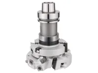 WPL Türfalzfräser 14mm für CNC, D=140mm, ND=112mm, FT=14mm, BO=30mm, LZ=154mm, Z2, R, mit Fräsdorn HSK-F63