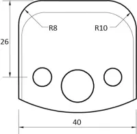 SP Profilmesser, 40mm, Nr. 003