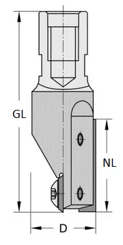 WPL Nutfräser Z1+1, D=18mm, NL=30mm, GL=65mm, IG M10, R