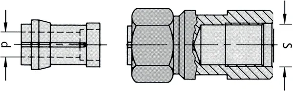Spannzangenfutter 3-teilig komplett, IG M10