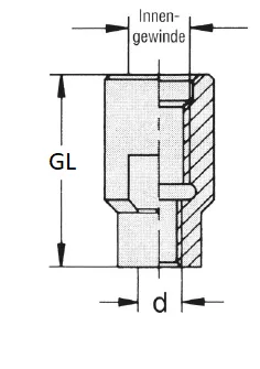 Wechselschaft, GL=30mm, IG M12x1