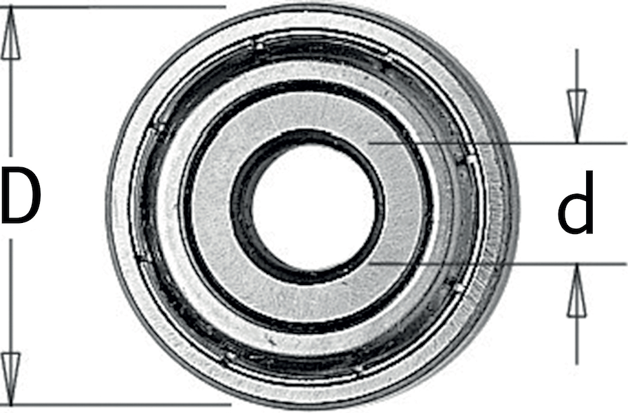 Anlauflager, D=21mm, d=12mm