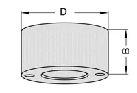 Zwischenhülse für Sägeblattaufnahme, ø30mm, D=60mm, B=70mm