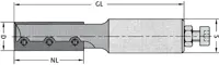 WPL Schaftfräser Z2, D=30mm, NL=50mm, GL=118mm, S=25mm, RL