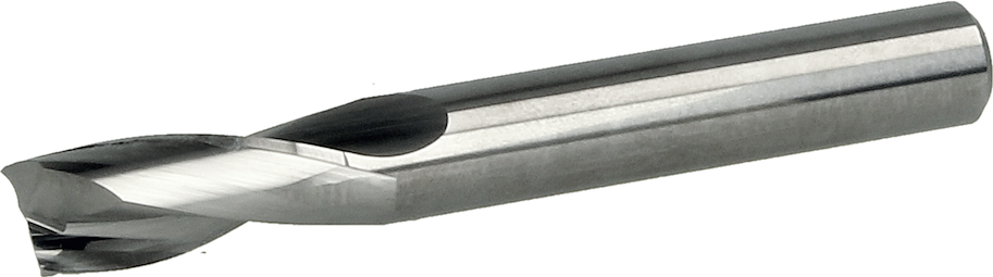 VHM Schaftfräser für dicke Kunststoffe Z2, kurz, D=5.5mm, NL=14mm, GL=58mm, S=6mm. RL