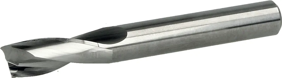 VHM Schaftfräser für dicke Kunststoffe Z2, lang, D=8mm, NL=30mm, GL=80mm, S=8mm. RL