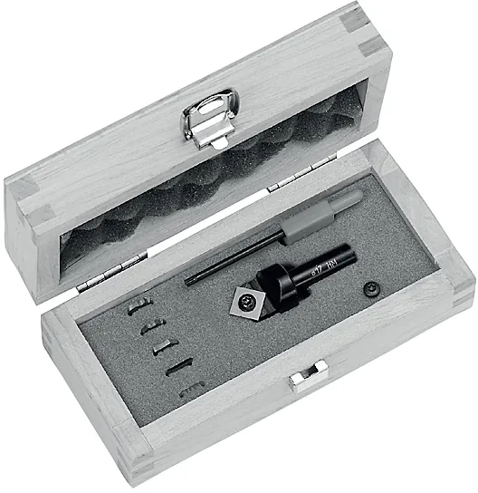 WPL Ziernutfräser Z1 - Set, D=17mm, NL=8.3mm, GL=67mm, A=27mm, S=10mm, R