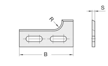HW Profilmesser zu WPL Abrund- und Fasefräser, R10, Gr.2, oben
