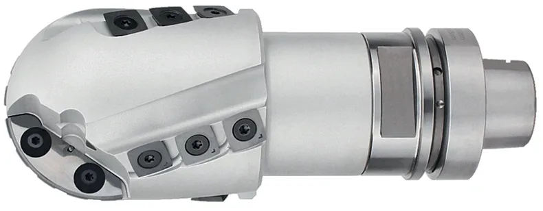 WPL Kugelschruppfräser mit HSK R40, Z2, D=80mm, NL=97mm, A=190mm, GL=145mm, R