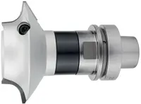 WPL Viertelstabfräser Z2 (R21-R30) mit HSK, D=133mm, A=139.5mm, d=20mm, R