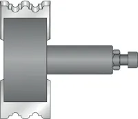 Falz- und Profilfräser Z2, D=66mm, NL=40mm, GL=99mm, S=25mm