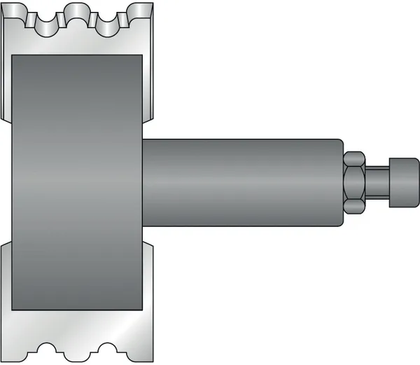 Falz- und Profilfräser Z2, D=66mm, NL=40mm, GL=99mm, S=25mm