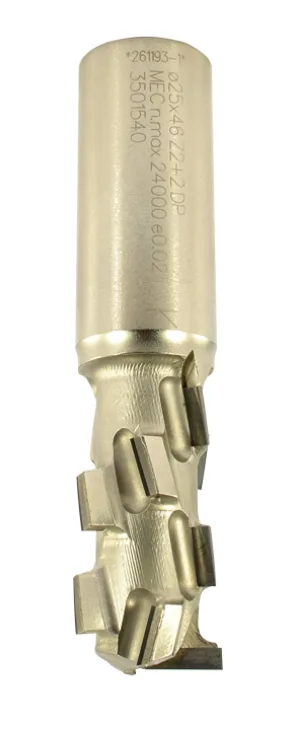 DP Schaftfräser B4.0 Z2+2, D=25mm, NL=46mm, GL=110mm, S=25mm, L