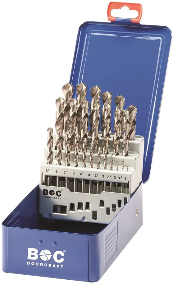 HS-G Spiralbohrer SET, 24-tlg. ø1.0-10.5mm, 0.5 steigend, BC Industriekassette