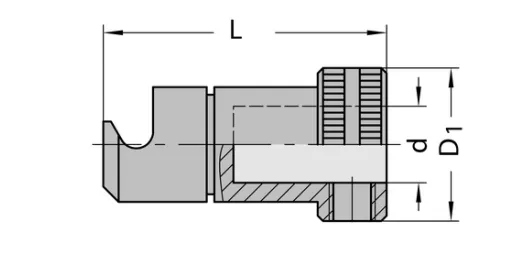 Schnellwechselfutter, D=20mm, GL=37mm, d=10mm, L, Biesse