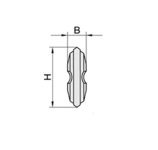 Vorschneider zu WPL Zylinderkopfbohrer, 18x6x3.5mm