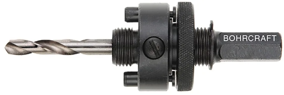 Aufnahmeschaft für Bi-Metall Lochsäge, ø32-210mm, AS33, 6-kant Schaft SW9.5