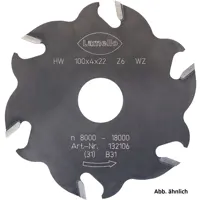HW Lamellen Nutfräser, D=100mm, B=3.95mm, d=30mm, Z2, V4