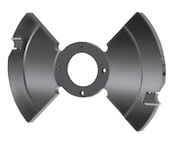 WPL Erweiterungsteil für Verstellnutfräser, D=160mm, SB=15mm, NT=30mm, BO=30(-50)mm, Z2, R