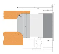 HW Profilmesser R50, TOPCUT, zu Viertelstabfräser konvex