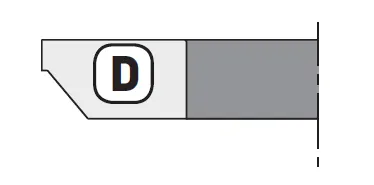 Abdeckscheibe unten Typ D, D=98mm, SB=9mm, BO=30mm