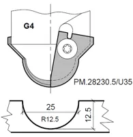 HW Profilmesser zu WPL Universal Muldenfräser Gr.4 für CNC (C236)