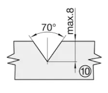 HW Wechselmesser 12x12x1,5 mm, Profil Nr. 10, HW 03