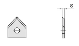 HW Fasmesser 15x18x2mm, Gr.1, 45°