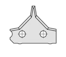 HW Fasmesser 30x25x2mm, Gr.2, 45°