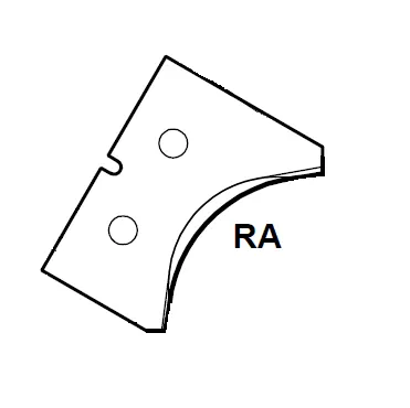HW Profilmesser R22 zu WPL Viertelstabfräser CNC R21-R30 (C256-2130), 50x27x2mm
