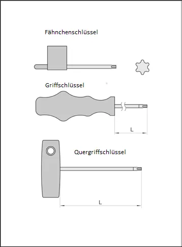 Torx Griffschlüssel T15