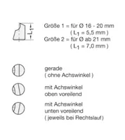 HW Wechselstift unten voreilend, Gr.2