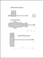 Torx Fähnchenschlüssel T8