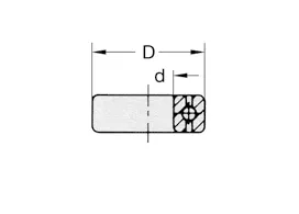 Kugellager, ø19mm, d=6.35mm