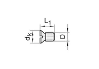 Abdeckschraube, M3.5x3.5mm