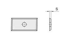 HW Wendeplatte 26x12x1.5mm, 4-seitig