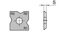 HW Profilmesser, 12x12x1.5mm, R=1/2/3mm, HW02