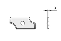 HW Abrundmesser, 19.4x9x1.5mm, R3, Gr.1